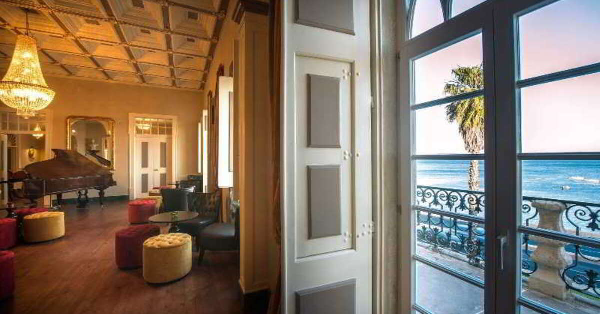 Een foto van het interieur van Vila Gale Collection Palacio dos Arcos