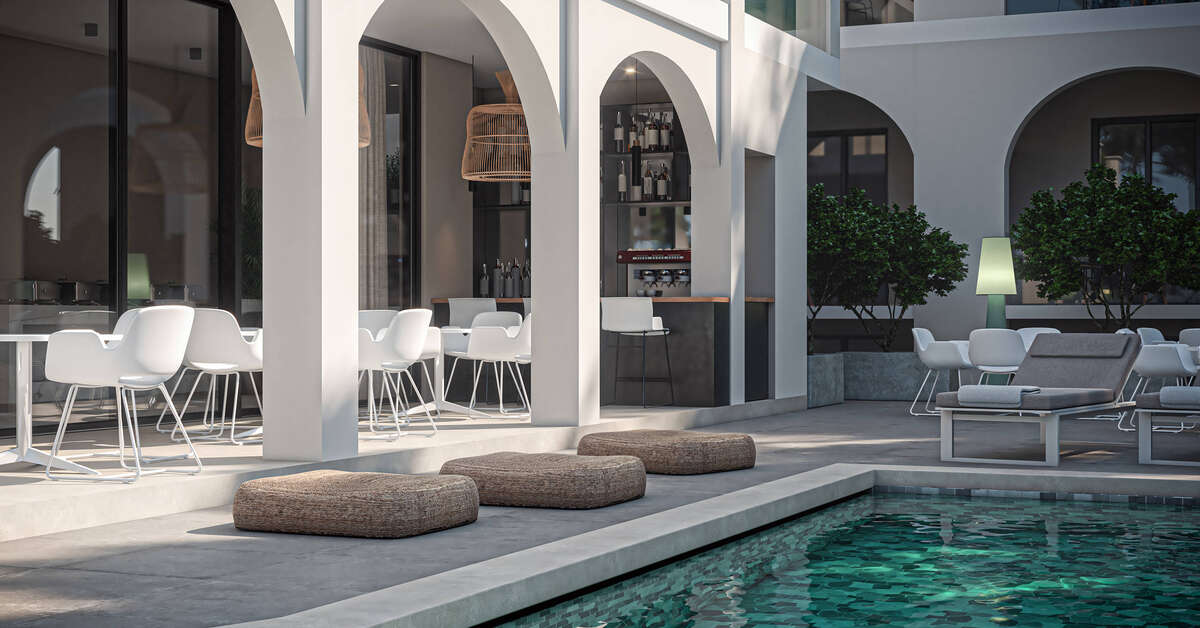 Een foto van het terras bij Nikon Boutique Hotel