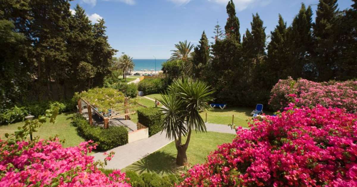 Een foto van het terras bij Globales Gardenia