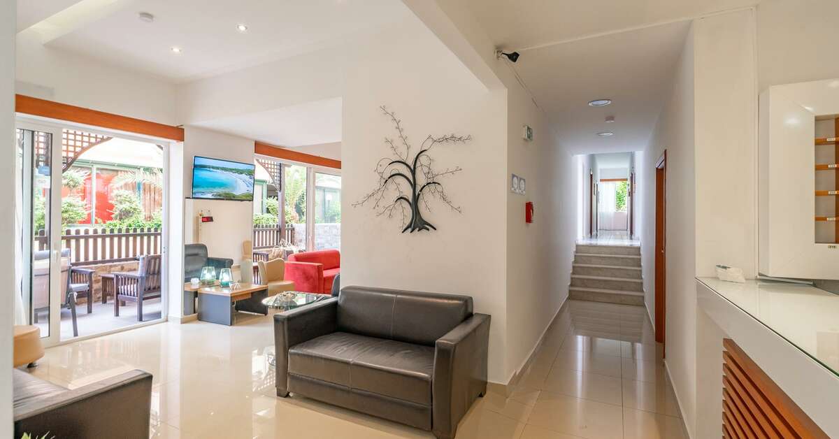 Een foto van het interieur van Filmar Hotel
