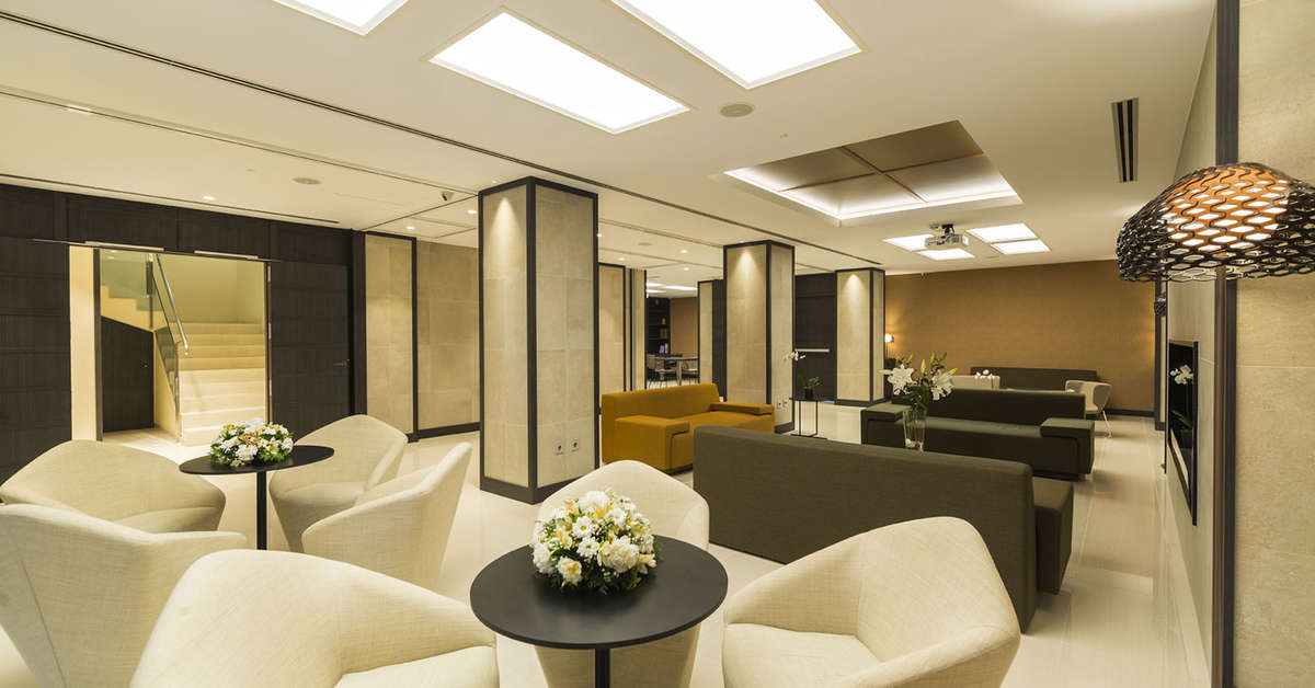 Een foto van het interieur van Hotel Marsol