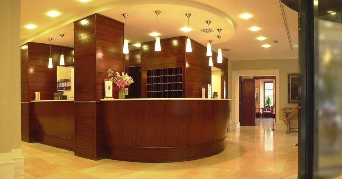 Een foto van het interieur van Hotel Delle Nazioni Rome