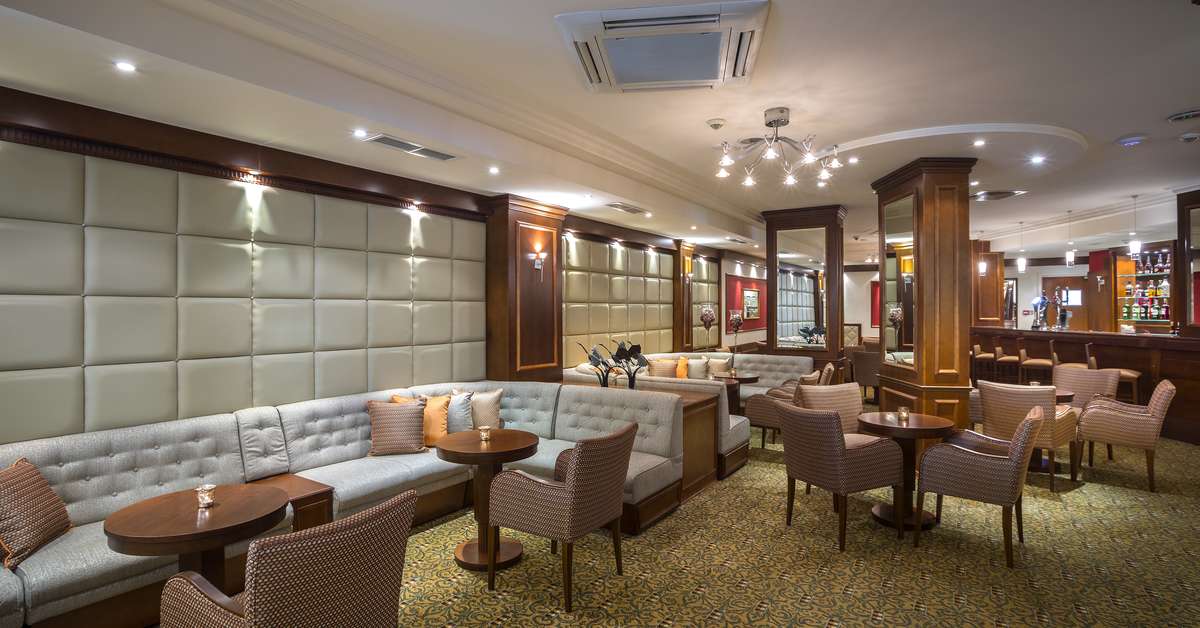 Een foto van het interieur van Aquamare Beach Hotel & Spa
