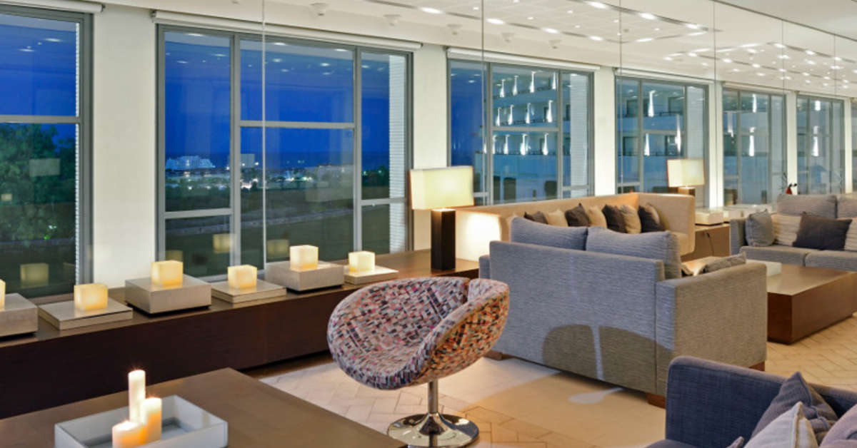 Een foto van het interieur van Eurostars Sitges