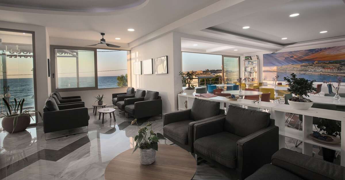 Een foto van het interieur van Hotel Archipelagos