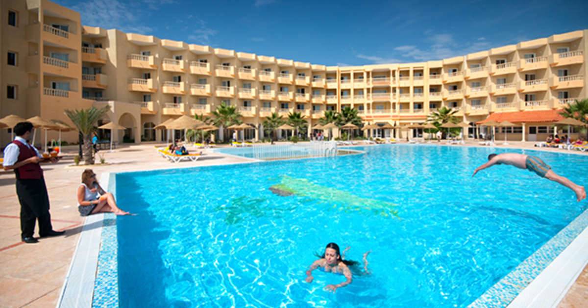 Ein Foto vom Pool im Houda Yasmine Hammamet
