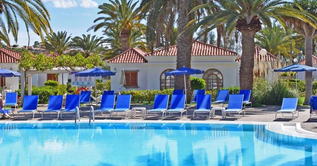 Een foto van het zwembad bij Suite Hotel Jardin Dorado