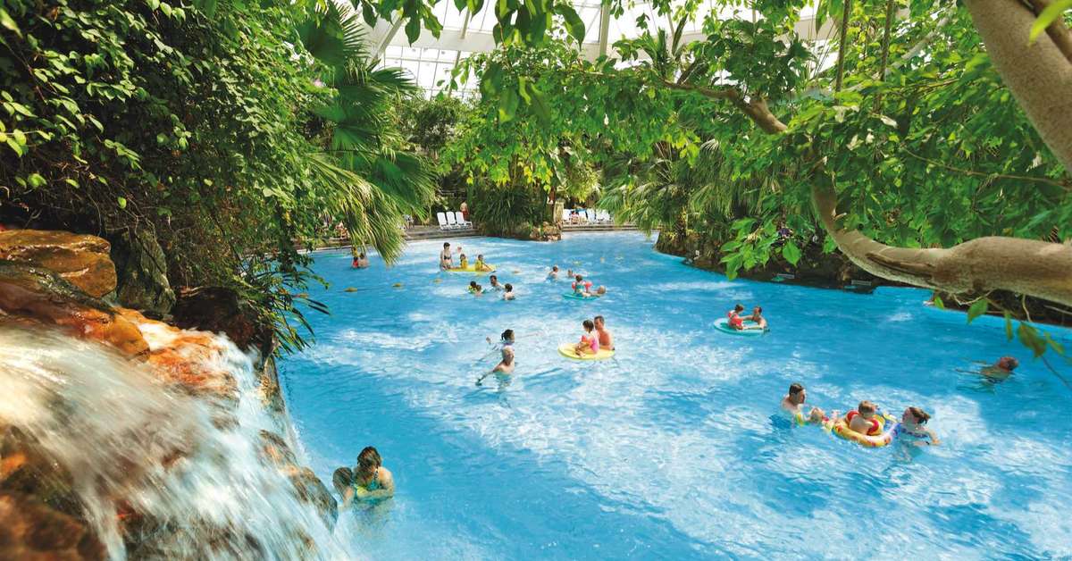 Een foto van het zwembad bij Center Parcs Bispinger Heide