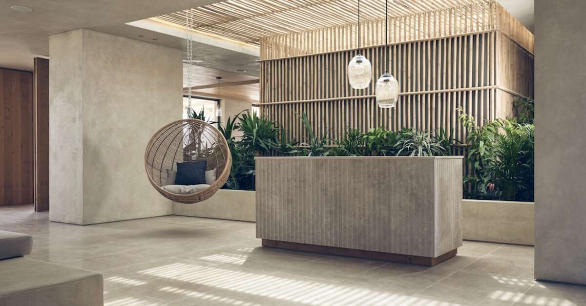 Een foto van het interieur van Olea All Suite