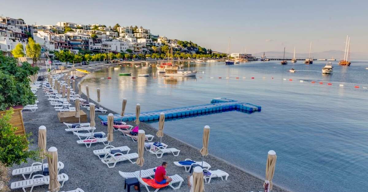 Een foto van het strand bij Diamond of Bodrum