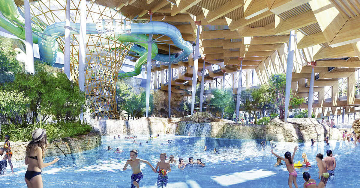 Een foto van het zwembad bij Center Parcs Villages Nature Paris