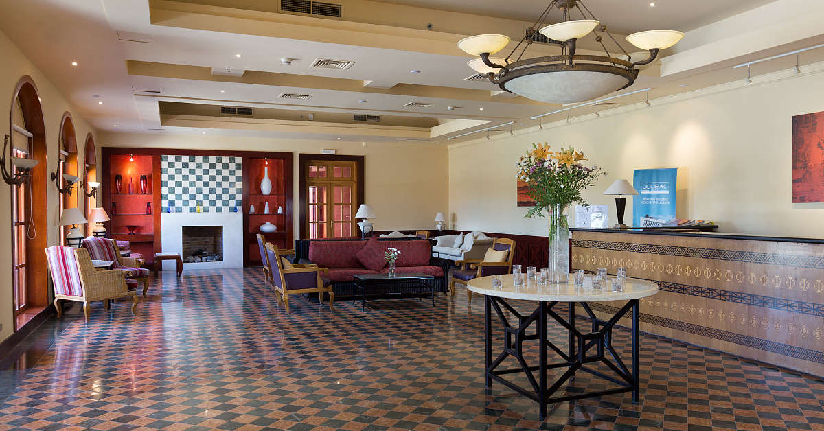 Een foto van het interieur van The Chedi El Gouna