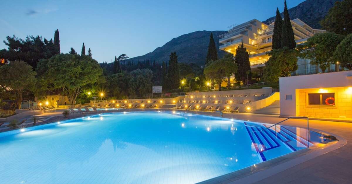 Een foto van het zwembad bij Hotel Astarea Dubrovnik