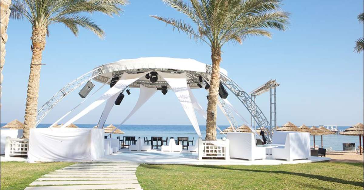 Een foto van het terras bij Rixos Sharm el Sheikh
