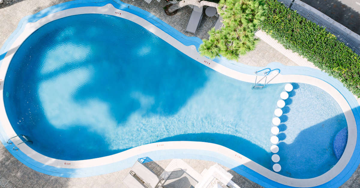 Een foto van het zwembad bij Golden Acqua Salou