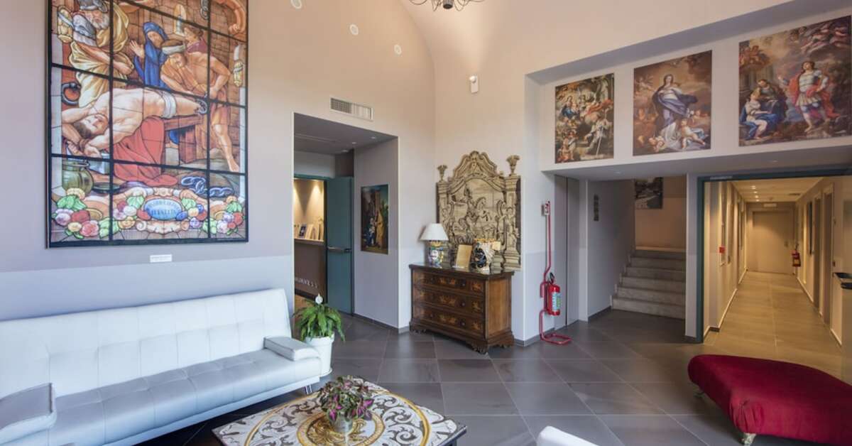 Een foto van het interieur van San Giorgio Palace Hotel