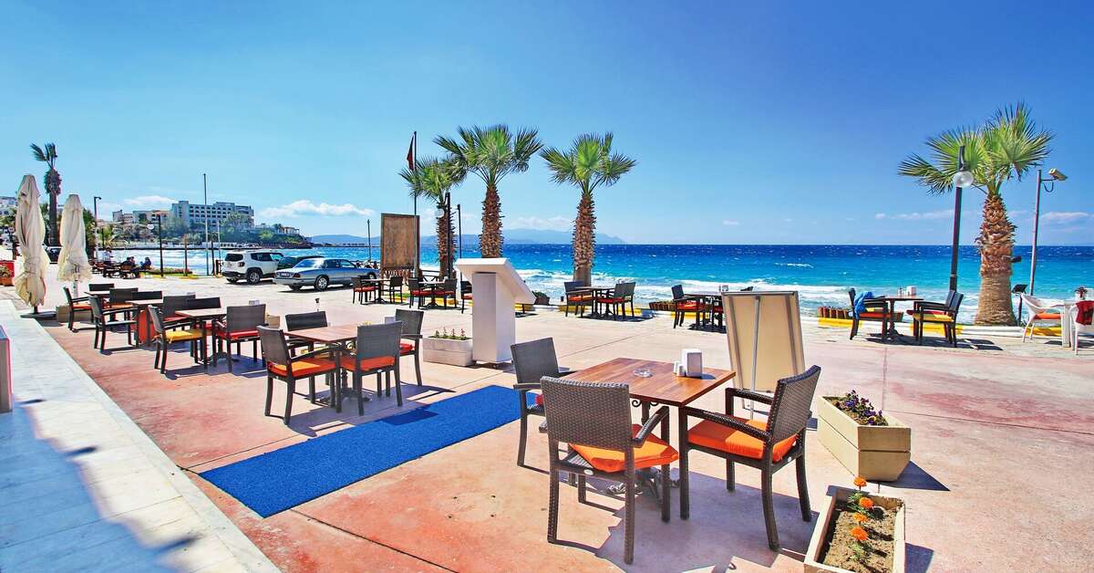 Een foto van het terras bij Jura Hotels Ada Beach