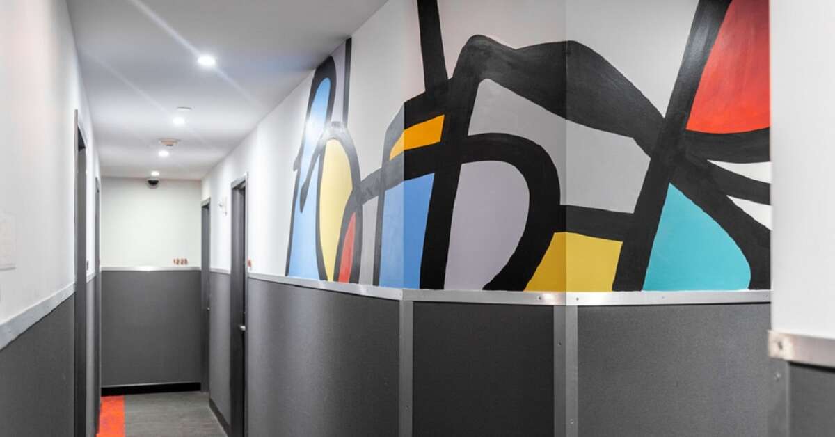 Een foto van het interieur van Pod 39 Hotel