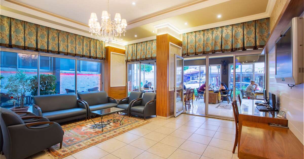 Een foto van het interieur van Alanya Beach Hotel
