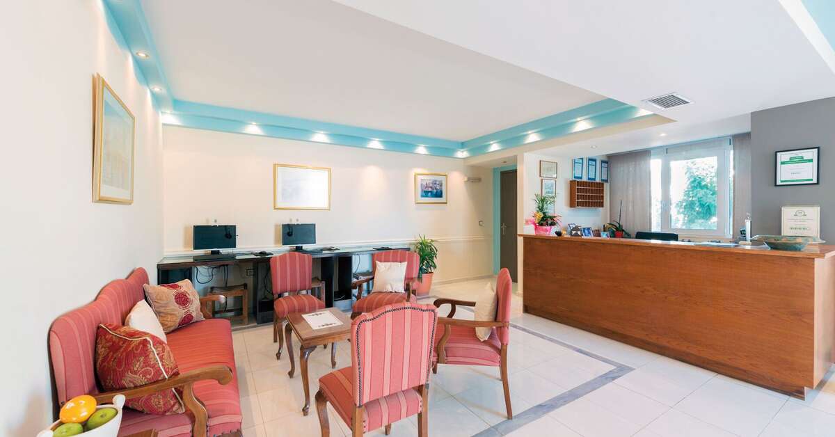 Een foto van het interieur van Thalassi Hotel