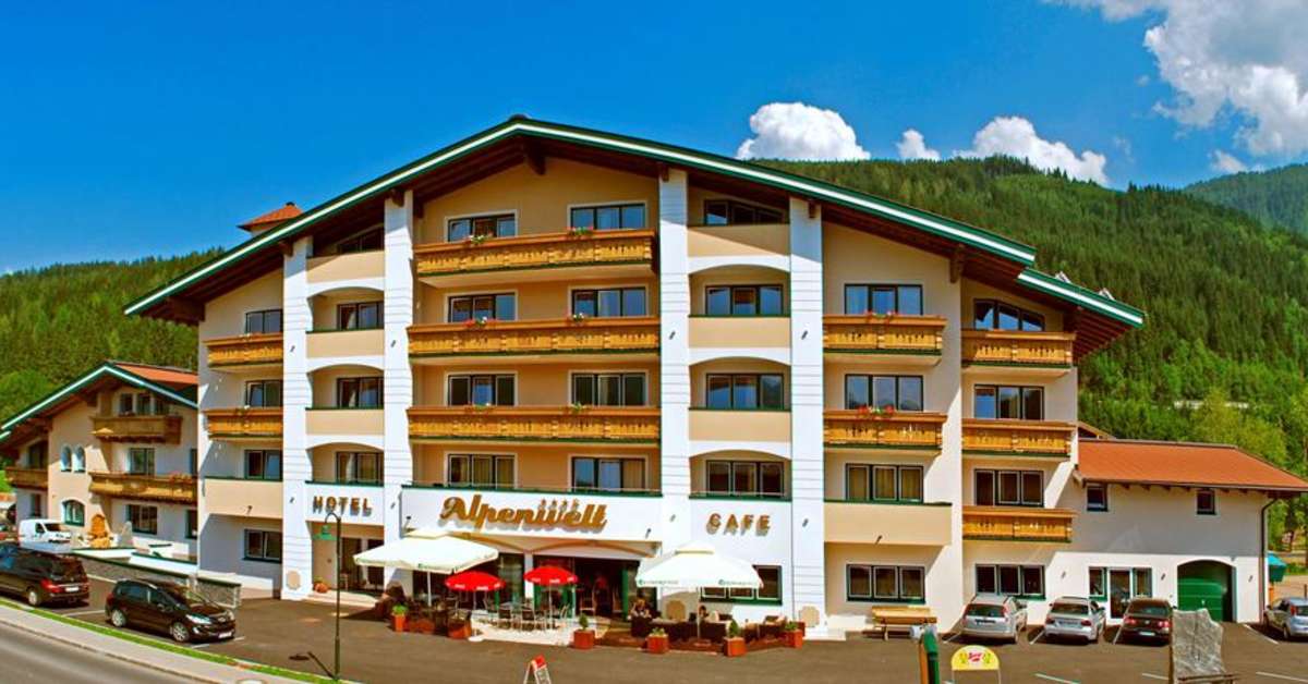 Een foto van een overzicht van Hotel Alpenwelt
