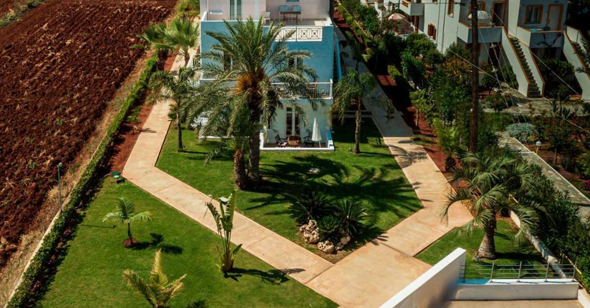 Een foto van het terras bij Appartementen Acrogiali