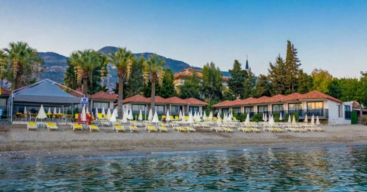 Een foto van het strand bij Hotel Panorama