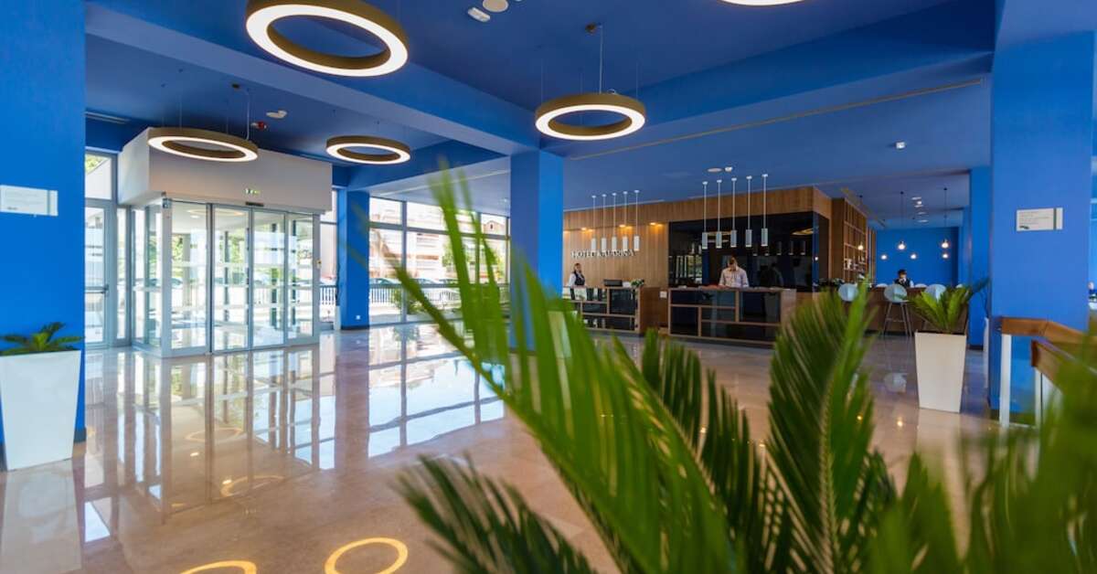 Een foto van het interieur van Hotel Katarina