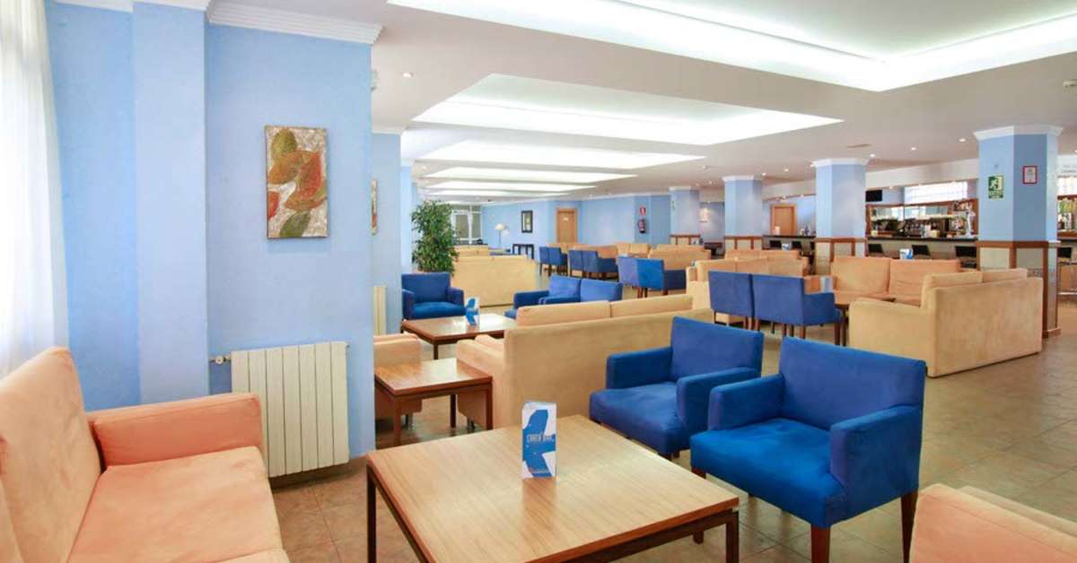 Een foto van het interieur van Hotel Alba Beach
