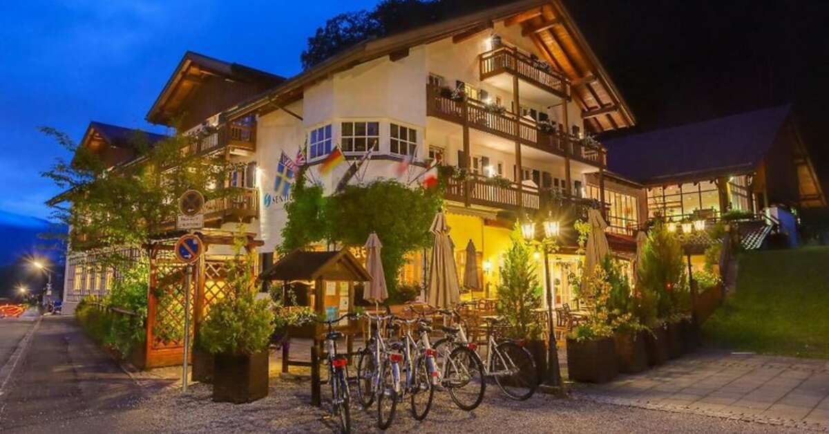 Ein Foto von der Außenansicht des Berghotel Hammersbach