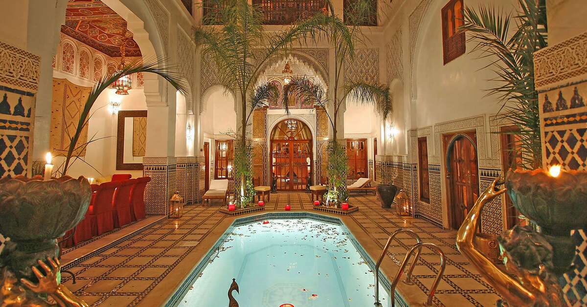Een foto van het zwembad bij Riad & Spa Esprit du Maroc