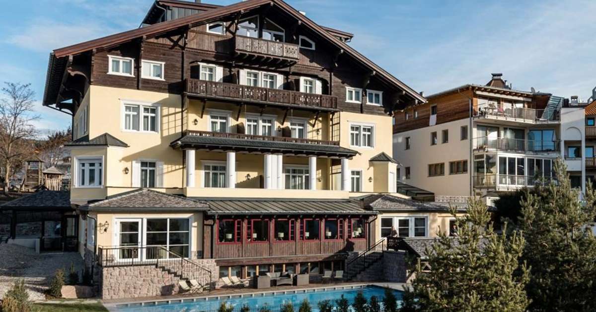 Een foto van een overzicht van Hotel Villa Kastelruth