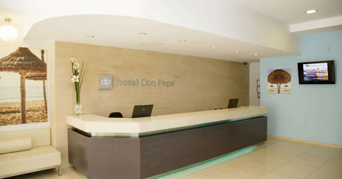 Een foto van het interieur van Hotel Don Pepe