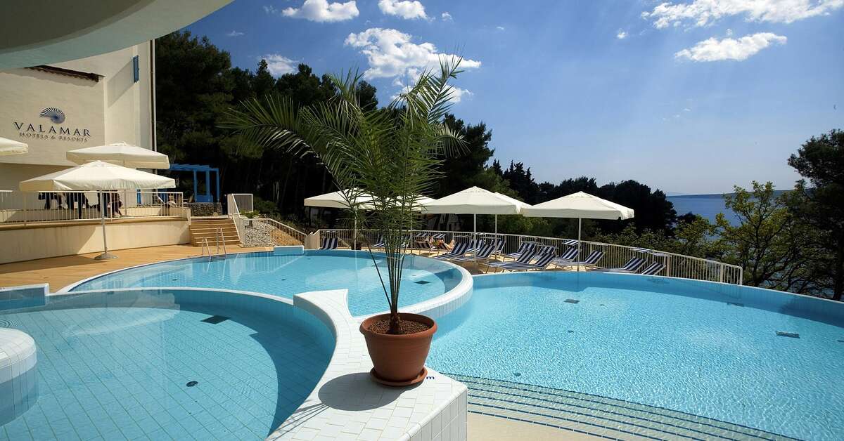 Een foto van het zwembad bij Krk Sunny Hotel