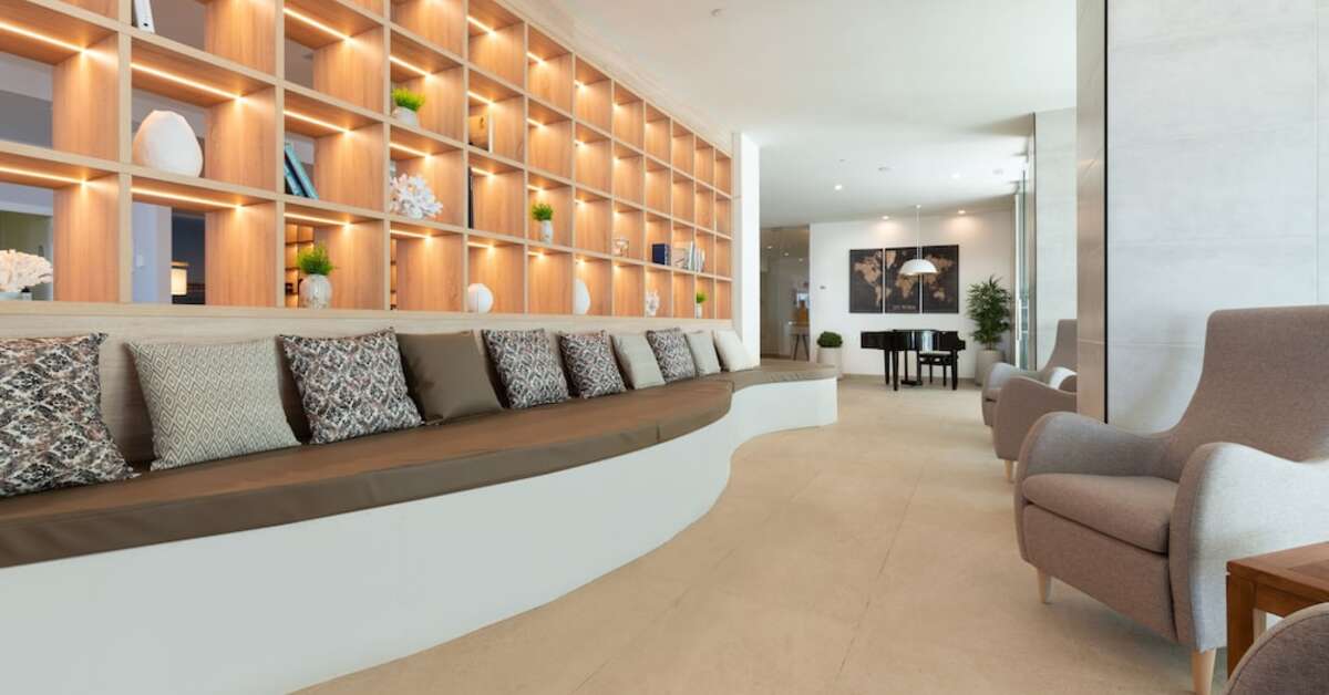 Een foto van het interieur van Las Arenas