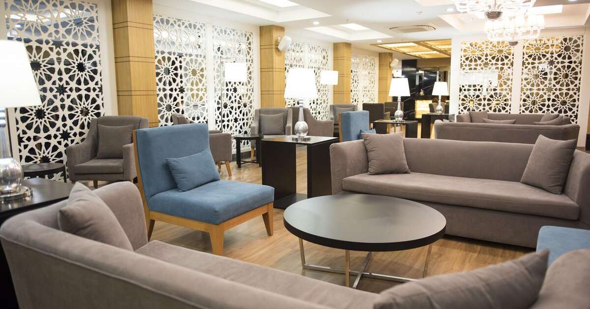 Een foto van het interieur van Hotel Selcukhan