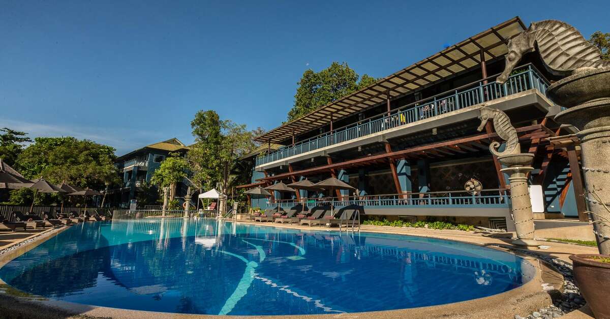 Ein Foto vom Pool im Hotel Peace Laguna Resort