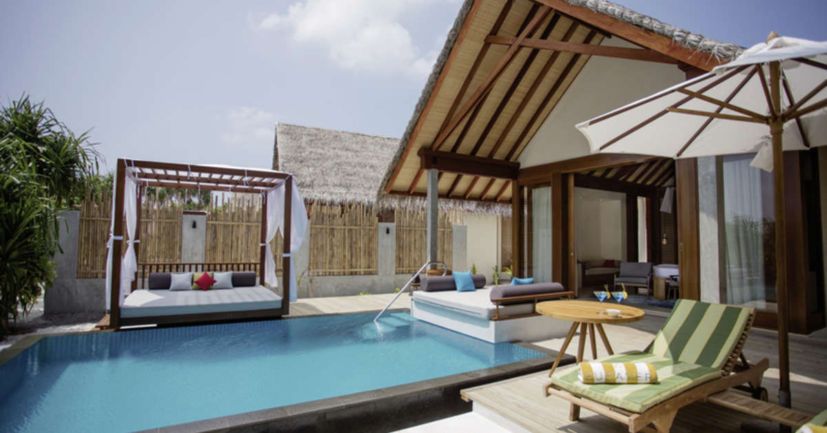 Een foto van het zwembad bij Furaveri Island Resort & Spa