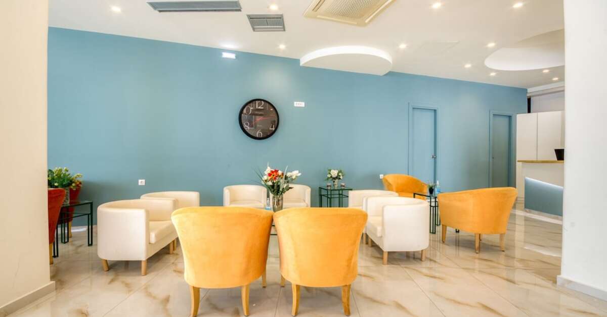 Een foto van het interieur van Arte Hotel