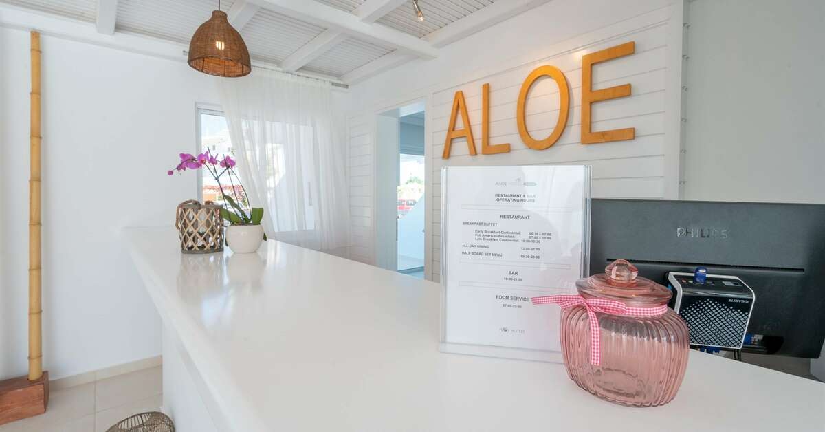 Ein Foto von den Einrichtungen im Aloe Hotel