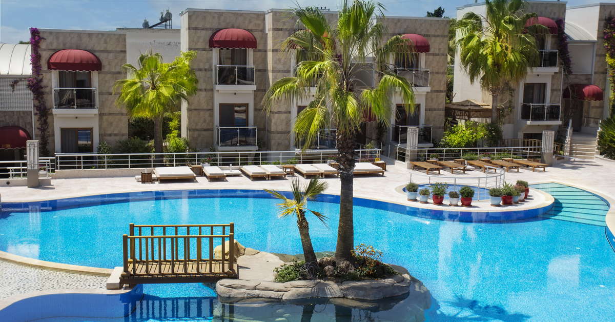 Ein Foto vom Pool im Bodrium Hotel & Spa