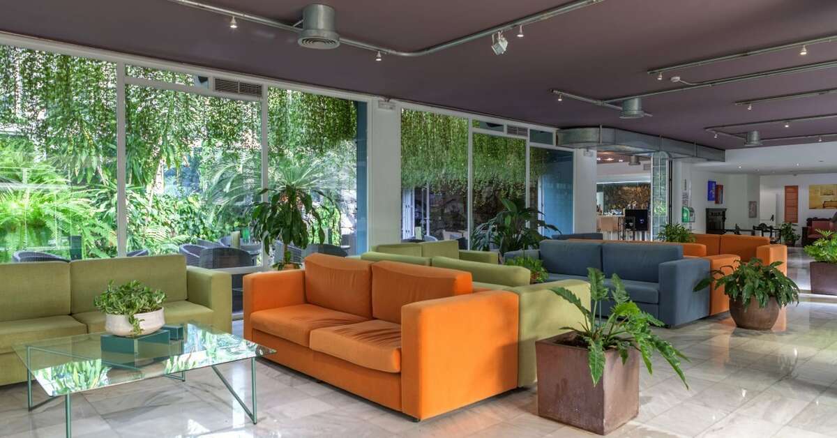 Een foto van het interieur van Hacienda San Jorge
