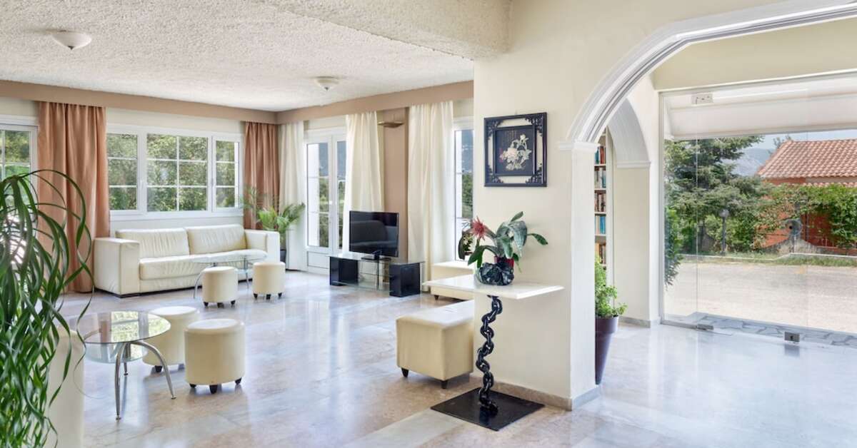 Een foto van het interieur van Victoria Hill Hotel