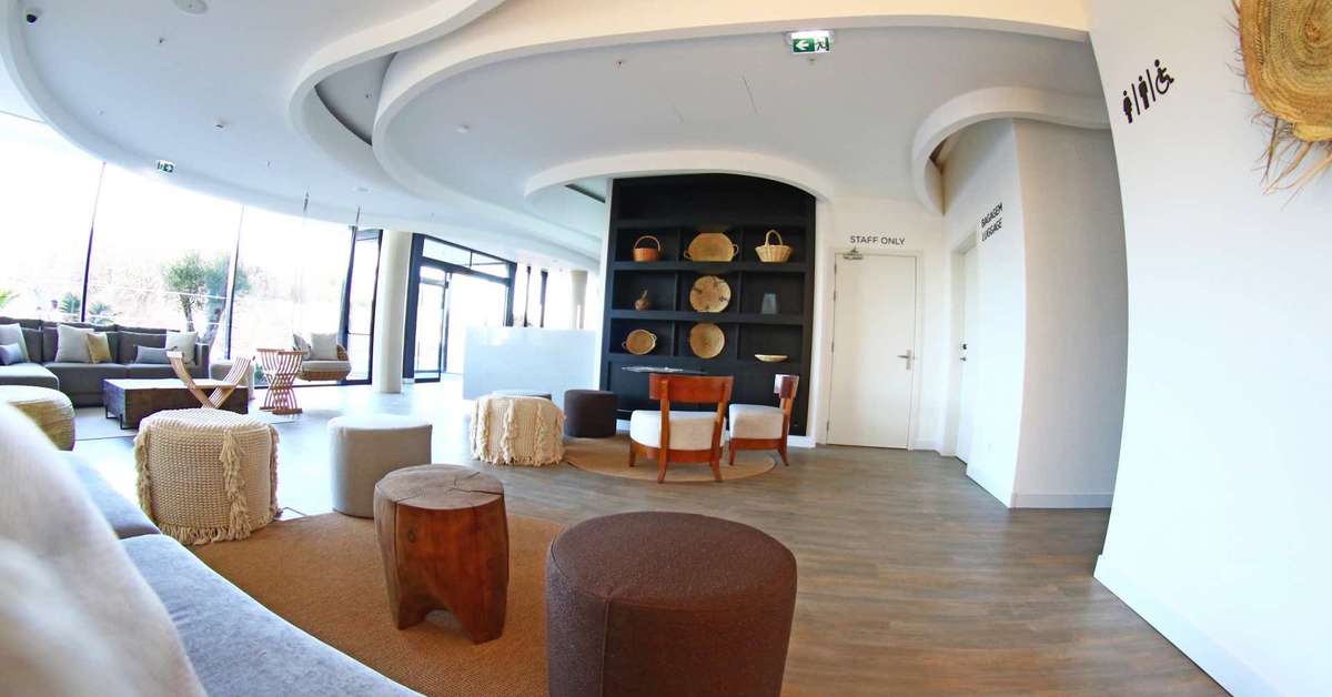Een foto van het interieur van Jupiter Marina Hotel