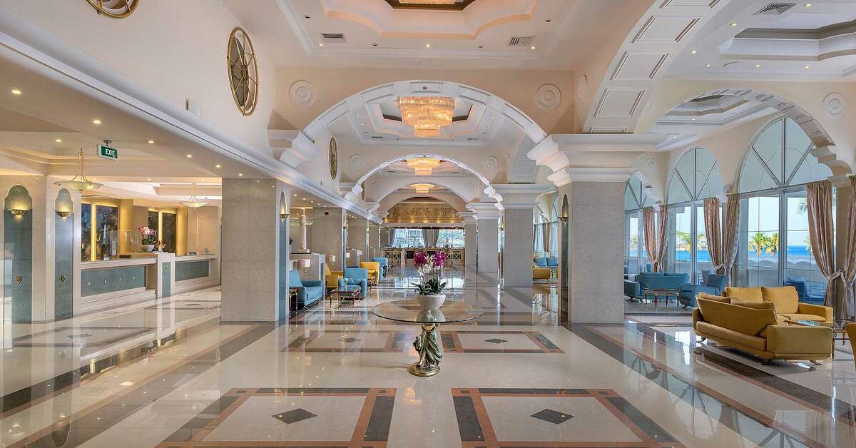Een foto van het interieur van Rodos Palladium Hotel