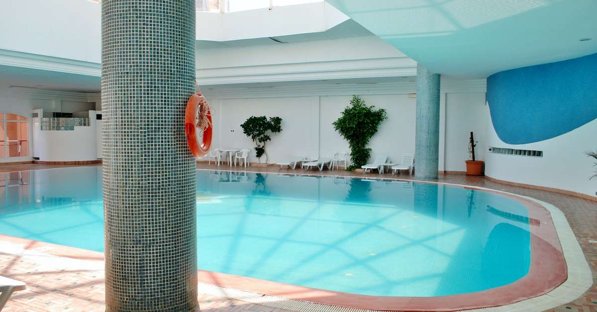 Ein Foto vom Pool im Hotel Marabout