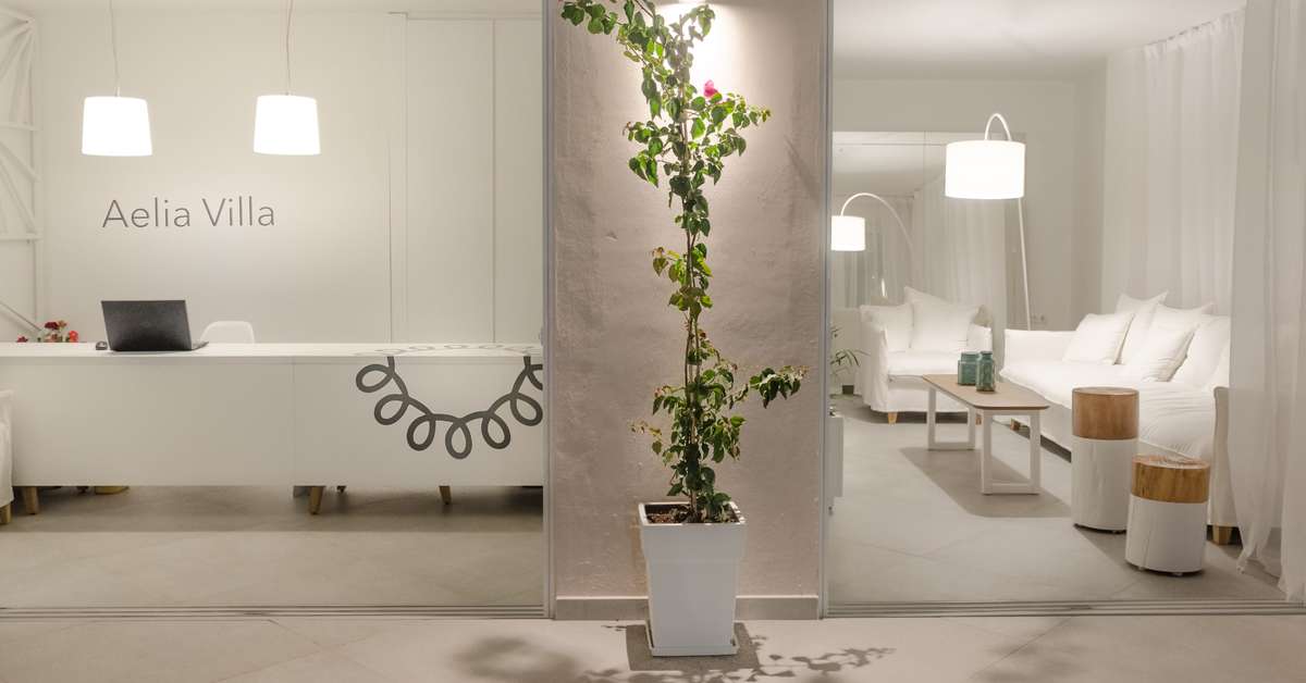 Een foto van het interieur van Aelia Villa