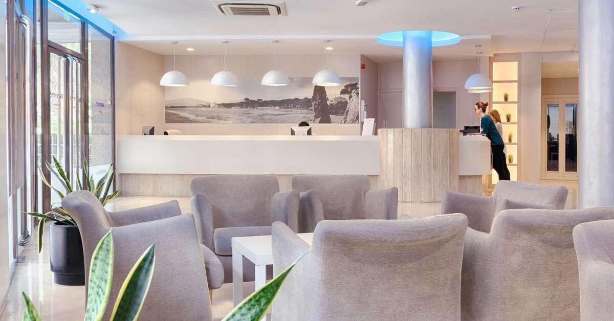Een foto van het interieur van Hotel Monterrey