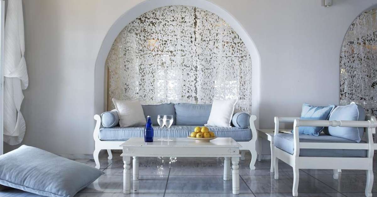 Een foto van het interieur van Porto Mykonos Hotel