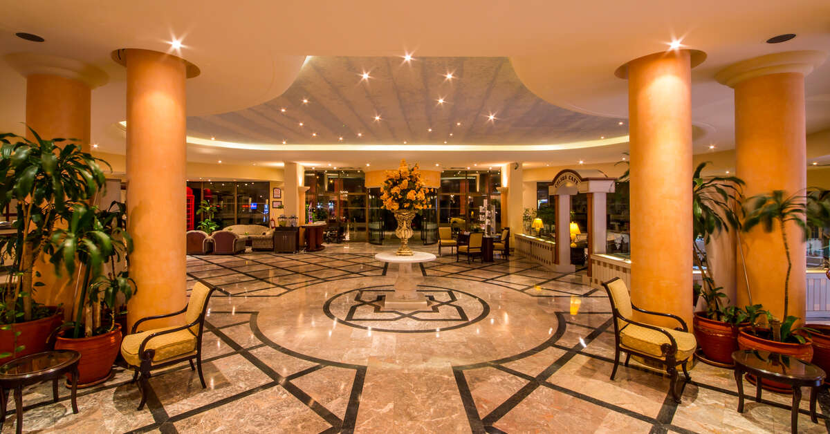 Een foto van het interieur van Hotel Aqua